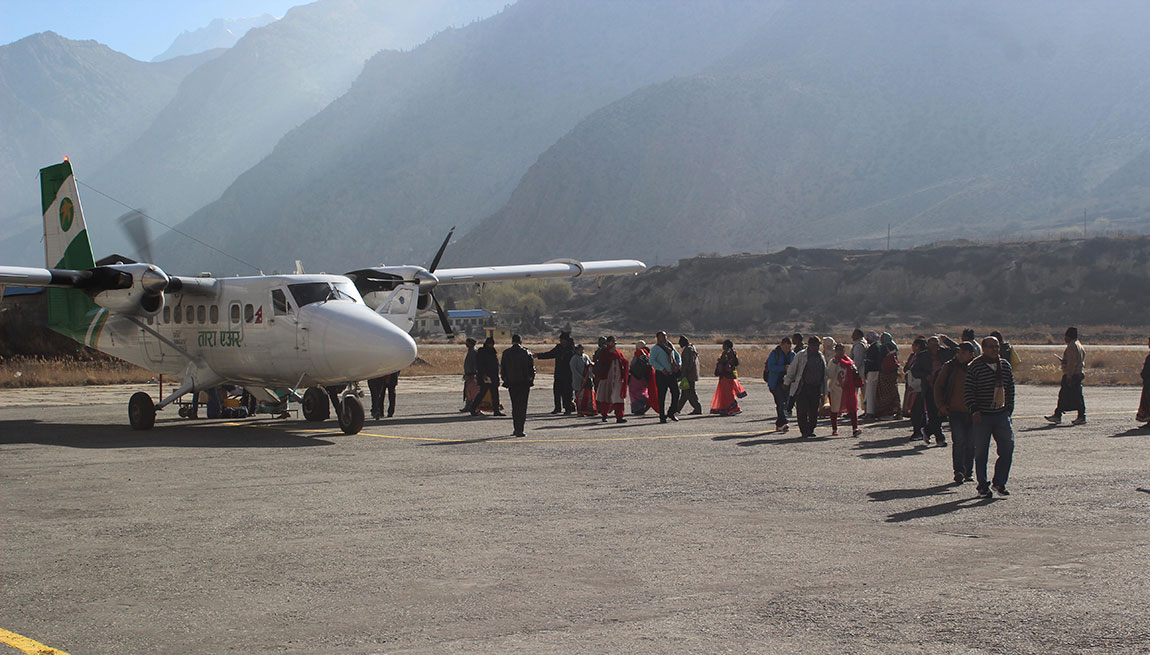 दुई महिनापछि पोखरा–जोमसोम उडान